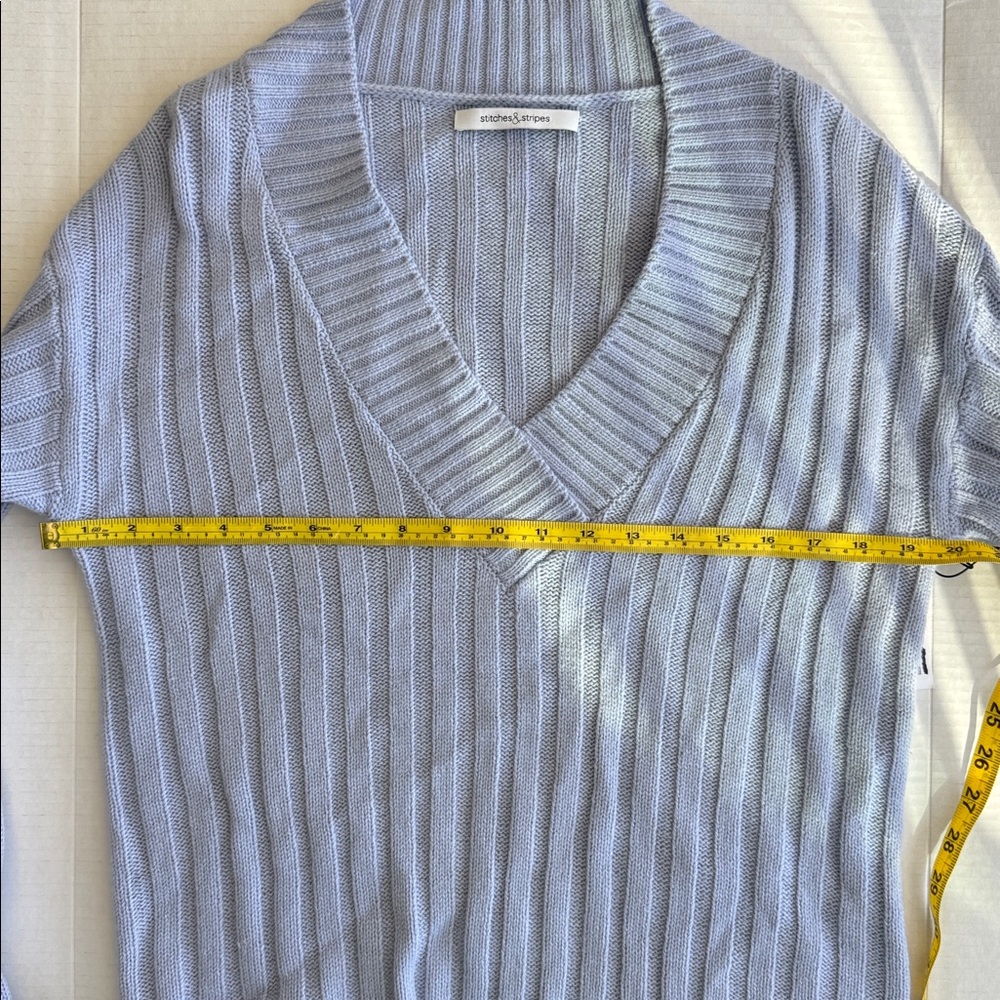 V-Neck Ribbed Sweater - Picture 8 of 9